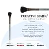 Creative Mark Goat Hair Mop Brush - 1/2" Oval, Natural Goat Hair for Watercolor, Oil, Acrylic & Makeup Blending UltraSoft Black Hair ShortHandle, HighAbsorbency Artist Mop view 2