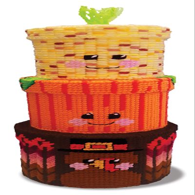 Harvest Nesting Boxes Plastic Canvas Kit