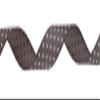 DXEUD Polka Dot Grosgrain Ribbon 25 Yard Each Roll 100% Polyester (3/4", Gray) view 2