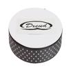 DXEUD Polka Dot Grosgrain Ribbon 25 Yard Each Roll 100% Polyester (3/4", Gray) view 3
