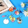 HTVRONT Sublimation Keychain Blanks - 120Pcs Round MDF Keychains with Tassels - Heat Transfer Keychains - Adult Unisex Gift view 2