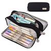 EHOPE Large Capacity Pencil Case Big Capacity Pouch Portable Large Storage Pen Case Pencil Bag for Office Travel Holder Box (Balck) view 1