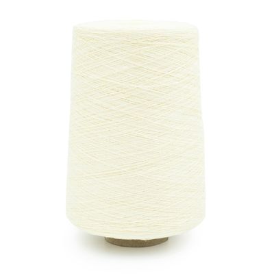 Silk City Fibers, Linen 14, 100% Fine Linen Yarn for Machine Knitting, Weaving and Crochet, Cream, 1 Cone, Designer Yarn for Premium Garments, Soft Shawls, and Lace Weight Projects