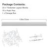 ZAWAGIIK Layout Block System for Stained Glass Panels 6" Pack of 16 Layout Block System for Stained Glass Supplies and Tools with 60 Push Pins for Stained Glass Making Craft view 2
