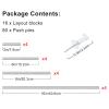 ZAWAGIIK Layout Block System for Stained Glass Panels 16" 8" 6" 3" Pack of 16 Layout Block System for Stained Glass Supplies and Tools with 80 Push Pins for Stained Glass Making Craft view 2