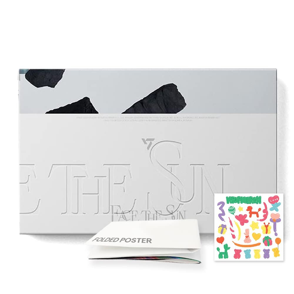 dreamus Seventeen 4th Album 'Face the Sun' - Folded poster + Top decorative sticker (ep.5 Pioneer)