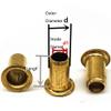 (100Pcs) Brass Hollow Rivet Fastener, M6x8mm Used DIY to Connect Metal. view 2