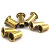 (100Pcs) Brass Hollow Rivet Fastener, M6x8mm Used DIY to Connect Metal. view 4