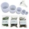 Yayatty 5 Pack Cylinder Candle Molds for Candle Making, Cylinder Candle Resin Molds with 10 PCS Cotton Candle Wicks, 3 Style Natural Dried Flowers for Candle Soap Resin Casting view 1