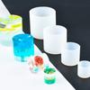 Yayatty 5 Pack Cylinder Candle Molds for Candle Making, Cylinder Candle Resin Molds with 10 PCS Cotton Candle Wicks, 3 Style Natural Dried Flowers for Candle Soap Resin Casting view 2
