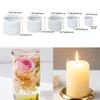 Yayatty 5 Pack Cylinder Candle Molds for Candle Making, Cylinder Candle Resin Molds with 10 PCS Cotton Candle Wicks, 3 Style Natural Dried Flowers for Candle Soap Resin Casting view 4