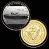 U.S. United States Navy | USS Independence CVL-22 | Gold Plated Colorized Printed Challenge Coin view 1