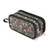Sletend Pencil Case Big Capacity Snail Mushroom Palm Leaves Handheld 3 Compartments Pencil Pouch Portable Large Storage Canvas Pencil Bag for Boys Girls Adults Students view 1