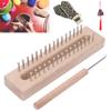 Wooden Handmade Knitting Loom,Square Knitting Looms Crochet Yarn Needles Boards with Elbow Crochet Hook Hand Wooden Weaving Machine view 4