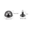 uxcell 12x7mm Screw Back Rivets Hollow Round Head Leather Studs Spike Black 10 Sets view 2