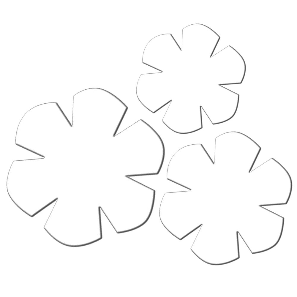 TXIN Bowl Cozy Template, Flower Pattern, Acrylic, 8/10/12 Inch