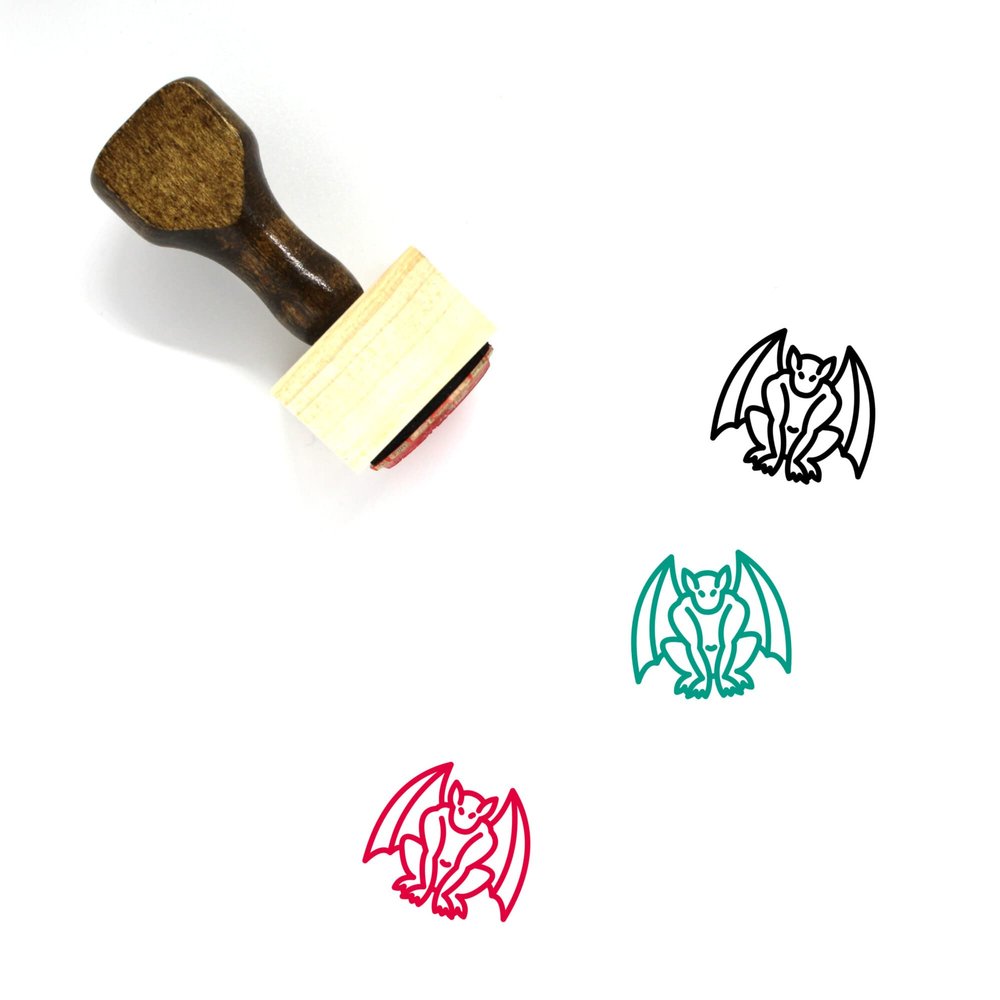 Gargoyle Wooden Rubber Stamp No. 3 (2.5" x 2.5")