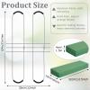 3 Pack Headstone Flower Saddle 12 Inch Headstones for Graves Saddles for Headstones Wire Rustproof Galvanized Tombstone Saddle with Floral Foam for Grave Headstone Cemetery Floral Arrangements Decor view 2