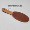 Leather Keychains Blanks 10 Pack-Unique Oval Shaped One Pieced Leather Key Fobs Blanks-Hardware Included (MAHOGANY) view 2
