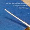 2 mm Crochet Hook, Ergonomic Handle for Arthritic Hands, Extra Long Knitting Needles for Beginners and Crocheting Yarn (2 mm) view 4