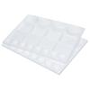 PATIKIL 20 Wells Paint Tray Palette, 2Pcs Plastic Rectangle Pallet Painting Supplies for Art Class Craft DIY Gouache Watercolor view 1