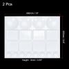 PATIKIL 20 Wells Paint Tray Palette, 2Pcs Plastic Rectangle Pallet Painting Supplies for Art Class Craft DIY Gouache Watercolor view 2