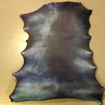 Dyed Goatskin Parchment (A4)- Real Vellum - Dyed Real Parchment in Several Colors (Black)