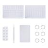 5PCS Notebook and Pen Silicone Molds Resin Casting Molds Learning Tool Shape Schedule PVC Mould with Iron Loose Leaf Book Binder Hinged Rings for Stationery School Tool Studying Crafts Making view 1