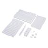 5PCS Notebook and Pen Silicone Molds Resin Casting Molds Learning Tool Shape Schedule PVC Mould with Iron Loose Leaf Book Binder Hinged Rings for Stationery School Tool Studying Crafts Making view 2