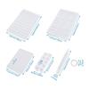 5PCS Notebook and Pen Silicone Molds Resin Casting Molds Learning Tool Shape Schedule PVC Mould with Iron Loose Leaf Book Binder Hinged Rings for Stationery School Tool Studying Crafts Making view 3
