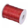 uxcell 1mm Waxed Polyester String Cord 159M (173-Yards) Beading Thread Crafting Rope for Jewelry Making Bracelet Necklace Weaving, Wine Red view 1