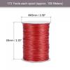 uxcell 1mm Waxed Polyester String Cord 159M (173-Yards) Beading Thread Crafting Rope for Jewelry Making Bracelet Necklace Weaving, Wine Red view 2