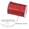 uxcell 1mm Waxed Polyester String Cord 159M (173-Yards) Beading Thread Crafting Rope for Jewelry Making Bracelet Necklace Weaving, Wine Red view 3
