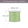 uxcell 0.8mm Waxed Polyester String Cord 159M (173-Yards) Beading Thread Crafting Rope for Jewelry Making Bracelet Necklace Weaving, Light Green view 2