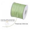 uxcell 0.8mm Waxed Polyester String Cord 159M (173-Yards) Beading Thread Crafting Rope for Jewelry Making Bracelet Necklace Weaving, Light Green view 3