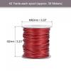 uxcell 3mm Waxed Polyester String Cord 39M (42-Yards) Beading Thread Crafting Rope for Jewelry Making Bracelet Necklace Weaving, Wine Red view 2
