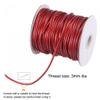 uxcell 3mm Waxed Polyester String Cord 39M (42-Yards) Beading Thread Crafting Rope for Jewelry Making Bracelet Necklace Weaving, Wine Red view 3