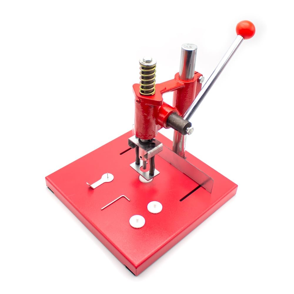 Clothes Fabric Punching Machine Round Hole Puncher Heavy Duty Manual Punch for Plastic Film Paper (Aperture 10MM)