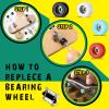 Zhehao 20 Pieces Fingerboard Tool Set Bearing Wheels with 4 Pieces Tool Screwdriver and Nut Driver Compatible with Most Fingerboard Trucks(White, Black, Red, Light Blue) view 3