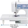 Brother XR9550 Sewing and Quilting Machine, Computerized, 165 Built-in Stitches, LCD Display, Wide Table, 8 Included Presser Feet - White view 2