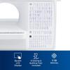 Brother XR9550 Sewing and Quilting Machine, Computerized, 165 Built-in Stitches, LCD Display, Wide Table, 8 Included Presser Feet - White view 4