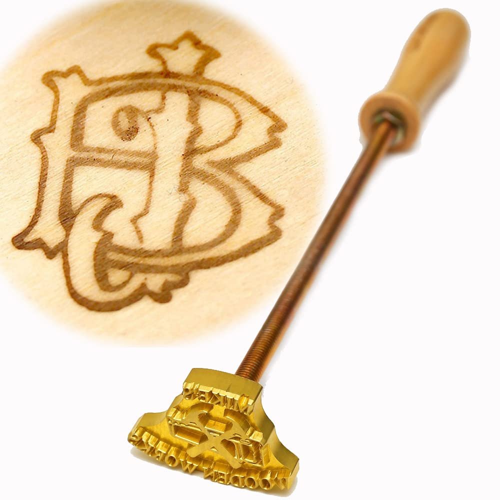 Custom Logo Wood Branding Iron,Durable Leather Branding Iron Stamp,Wood Burning Stamp Personal Branding Iron,Branding Iron for Grilling,Father Day Gift