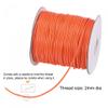 uxcell 2mm Waxed Polyester String Cord 78M (85-Yards) Beading Thread Crafting Rope for Jewelry Making Bracelet Necklace Weaving, Orange view 3