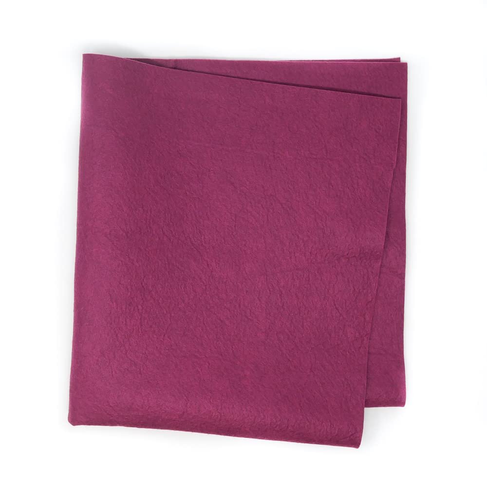 100% Bamboo Felt/Vegan Felt/Minky Soft / 1 Yard/Made in USA (Pomegranite)