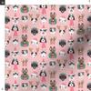 Spoonflower Fabric - Winter Holiday Christmas Dog Bandana Pet Breeds Faces Wreaths Printed on Petal Signature Cotton Fabric by the Yard - Sewing Quilting Apparel Crafts Decor view 3