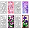 GLOBLELAND Stained Flower Glass Embossing Template Metal Lily and Calla Lily Cut Dies Poppy and Iris Die Cuts for Card Scrapbooking Card DIY Craft view 1