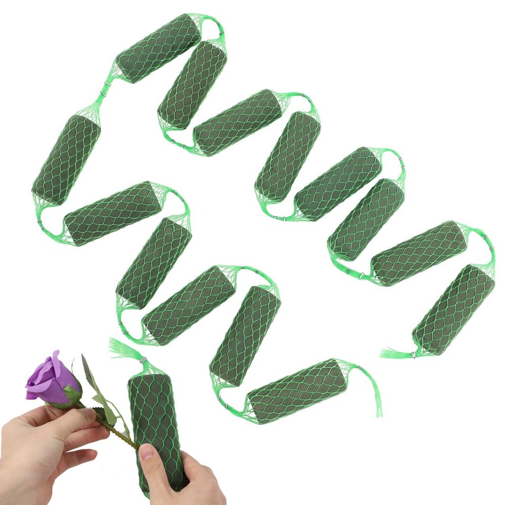 110 Inch Floral Foam Garland,14 Piece Flower Sponge Blocks Artificial Arrangements Props for Wedding Banquet Holidays Party Decoration
