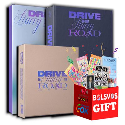Dreamus Astro - Drive to The Starry Road [Full Set ver.] (3rd Full Album) 3 Albums+Pre Order Limited Benefits+BolsVos K-POP eBook (21p), 3EA BolsVos Stickers for Toploader, Photocards