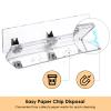 EXPUTRAN Acrylic and Silver Standard 3 Hole Punch,10 Sheet Capacity, Desktop Hole Puncher 3 Ring, Office Desktop Accessory, Clear/(Silver) view 3