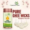 Organic Herbs Pure Ghee Wicks for Pooja | Pure Ghee Wicks | Diya Batti Puja Batti | 100 Wax Free Wicks view 2
